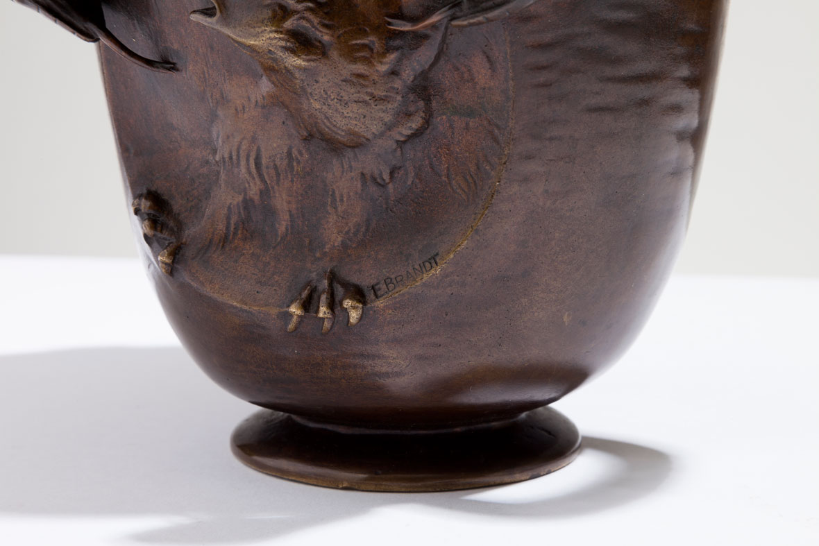 Edgar Brandt Snake Cachepot